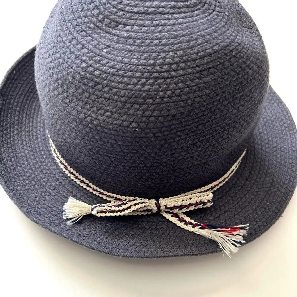 Hat Attack Navy Woven Cotton Hat